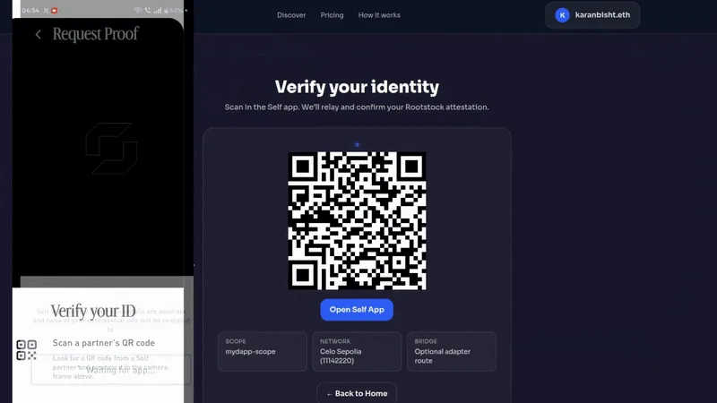 Animated ENSure interface showing event creation, identity verification, and organizer dashboards
