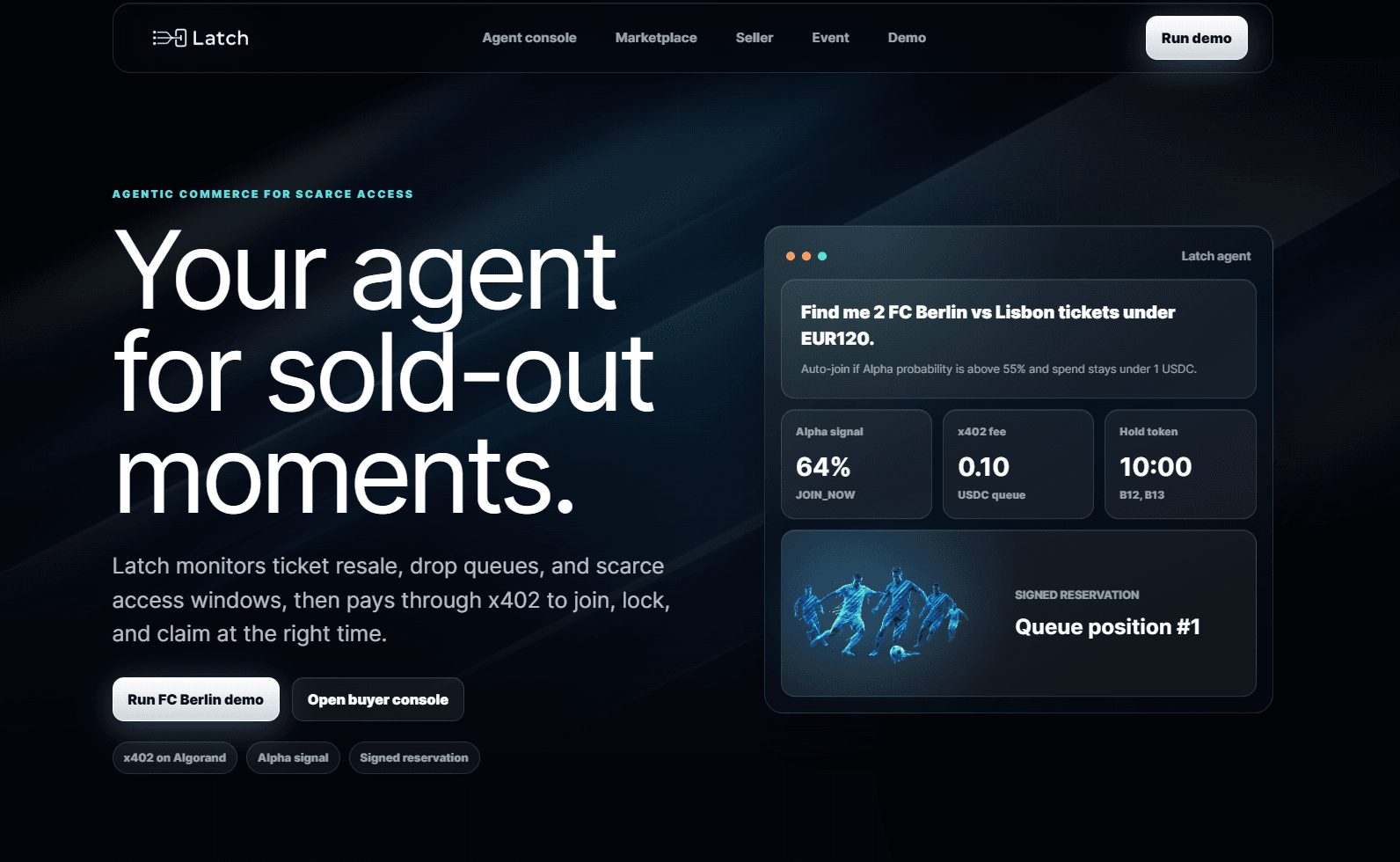 Cover image for Latch: Policy-Bounded Agent Commerce